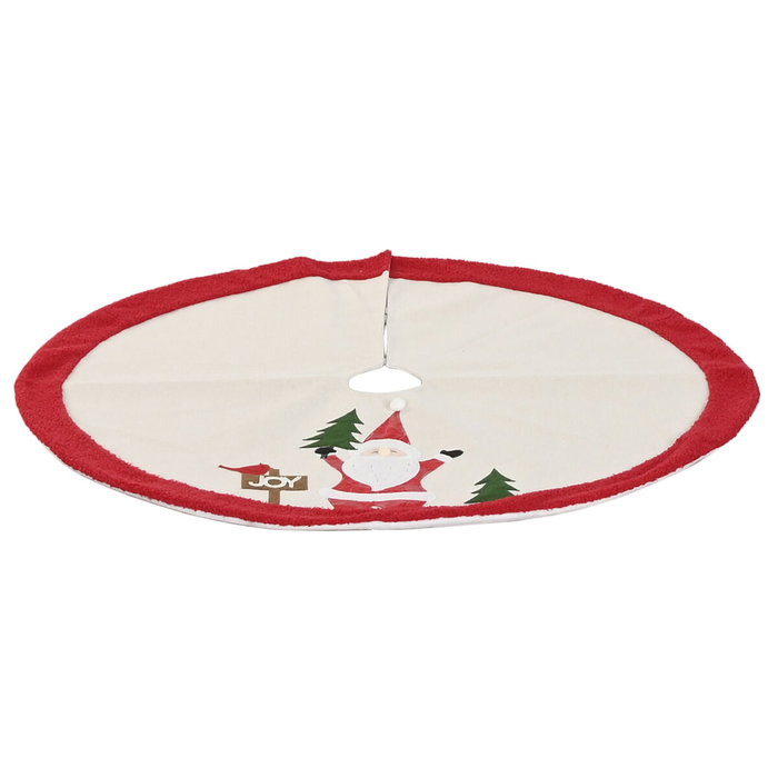 Home ESPRIT Jupe pour l'arbre de Noël Rouge