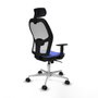 Piqueras y Crespo Chaise de Bureau Jorquera Bleu clair avec Appui-tête