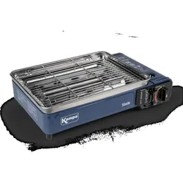 Kampa Sizzle - Barbecue portable au gaz bleu avec cartouche 227g, compact pour extérieur et voyages