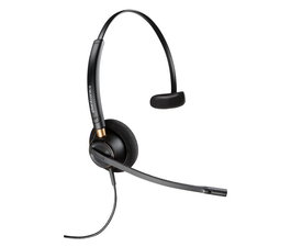Poly HW510 - Casque téléphonique professionnel supra-aural mono avec réduction de bruit, pour bureaux et centres d'appels, connectivité USB-A et USB-C