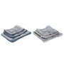 Lit pour animal domestique Home ESPRIT Bleu Gris Gris clair 85 X 70 X 8 CM 2 Unités