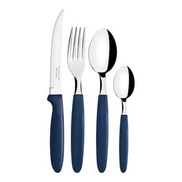 Tramontina Set de couverts Ipanema 25 pièces bleu mango