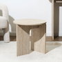 Home Deco Factory Table Auxiliaire Pietra Effet Travertino