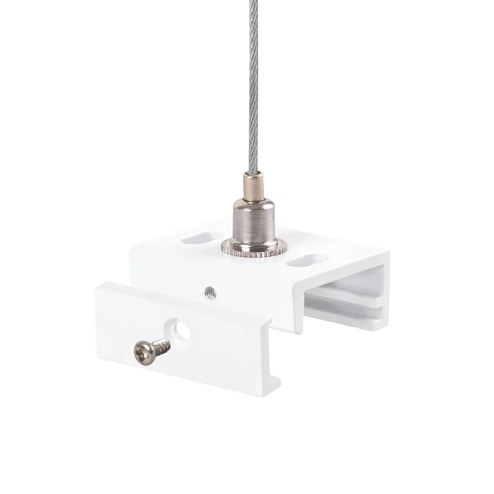 Suspension pour rail triphasé blanc 1 mètre HO-SUS-T-B