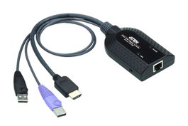 Aten Adaptateur KVM HDMI USB avec support média virtuel et lecteur de carte à puce KA7188-AX