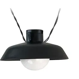 Luna Guirlande Solaire Extérieure 5 m, 10 Ampoules 50 Lumens, Rechargeable USB et Secteur, Noir
