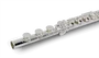 Pearl Flute 795RBE Flûte Traversière Incurveé en Argent 925 Mécanisme Argenté Plats Ouverts avec Étui