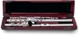 Pearl Flute 795RBE Flûte Traversière Incurveé en Argent 925 Mécanisme Argenté Plats Ouverts avec Étui