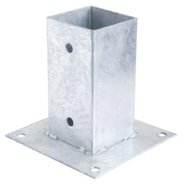 SATURNIA Support à ancrage galvanisé pour pergola 71 x 71 mm