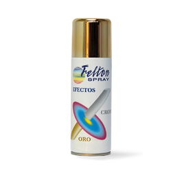 Felton Spray Peinture Or Chrome 200ml Finition Brillante Métallique à Séchage Rapide