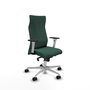Piqueras Y Crespo Fauteuil Albacete, Vert bouteille, Mécanisme Synchrone, Dossier Haut
