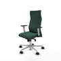 Piqueras Y Crespo Fauteuil Albacete, Vert bouteille, Mécanisme Synchrone, Dossier Haut