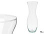 GIFTDECOR Vase en Verre Transparent à Col Étroit 40cm