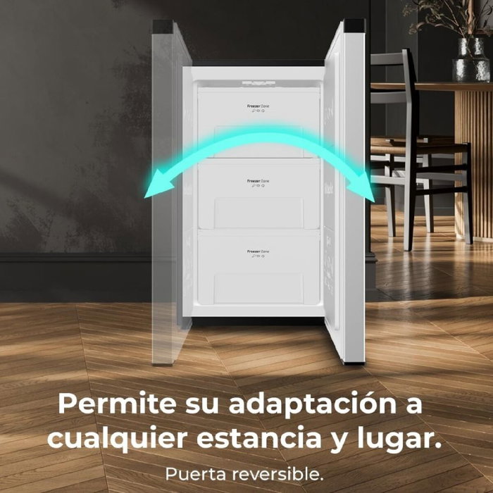 Congélateur vertical Cecotec 87 L Bolero CoolMarket TF 87 Inox classe E