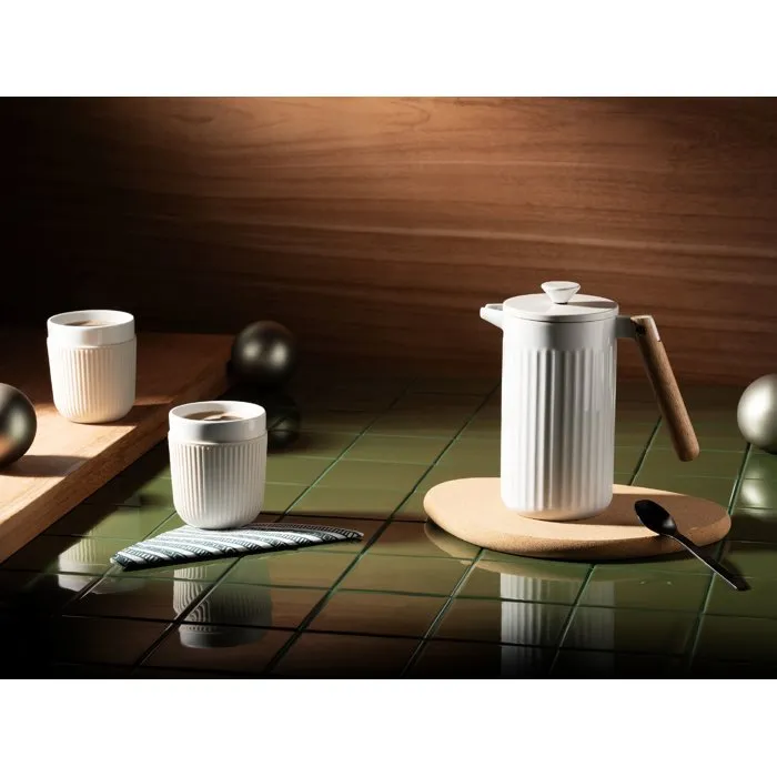 Bodum - Cafetière à piston Douro - En porcelaine - Capacité 1 litre (8 tasses)