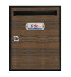 Sapelly BTV Teide Boîte aux lettres verticale inox intérieur/extérieur 300x240x80mm