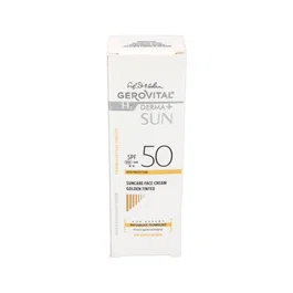 Gerovital H3 Crème Solaire SPF50 Teinte Dorée 50 ml