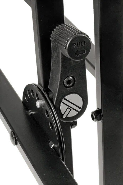 Quiklok QL646 Support pour clavier en X double profil, noir, acier, pliable, hauteur réglable, charge max 90 kg Quiklok QL646 Support pour clavier en X double profil, noir, acier, pliable, hauteur réglable, charge max 90 kg