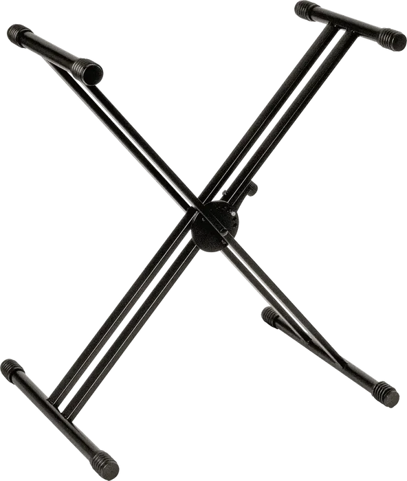 Quiklok QL646 Support pour clavier en X double profil, noir, acier, pliable, hauteur réglable, charge max 90 kg Quiklok QL646 Support pour clavier en X double profil, noir, acier, pliable, hauteur réglable, charge max 90 kg