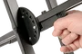 Quiklok QL646 Support pour clavier en X double profil, noir, acier, pliable, hauteur réglable, charge max 90 kg