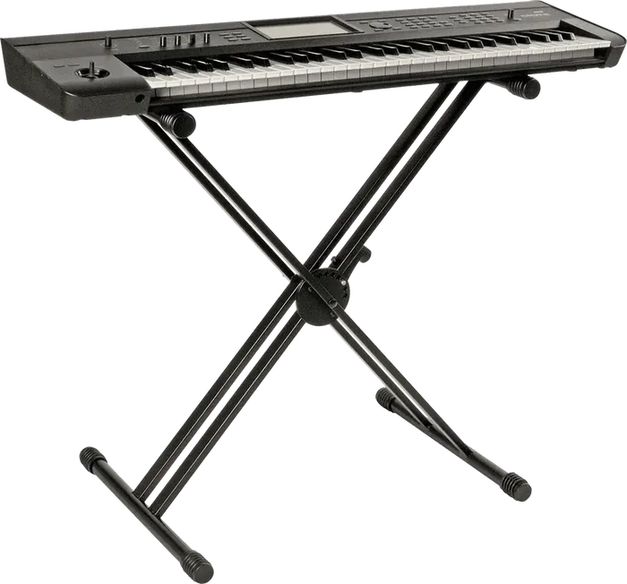Quiklok QL646 Support pour clavier en X double profil, noir, acier, pliable, hauteur réglable, charge max 90 kg Quiklok QL646 Support pour clavier en X double profil, noir, acier, pliable, hauteur réglable, charge max 90 kg