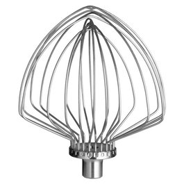 Kitchenaid 5K7EW Fouet à main en acier inoxidable brossé avec manche en aluminium pour chantilly, meringues et sauces