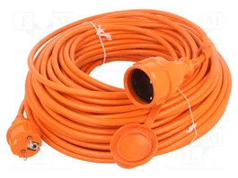KEL Rallonge réseau H05VV-F orange 40m 3G1,5mm2 16A