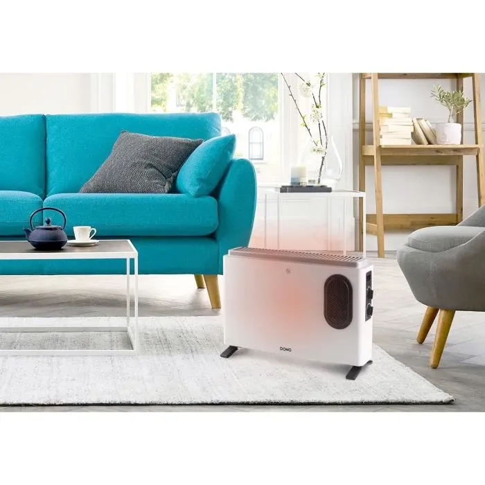 Domo Convecteur de chauffage turbo DO7351CH 2000 W - Blanc