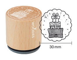Woodies Sello de madera y caucho 33x30mm