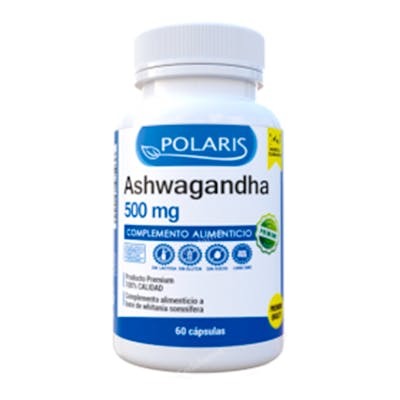 POLARIS Ashwagandha 60 capsules complément alimentaire Withania somnifera 500 mg POLARIS Ashwagandha 60 capsules complément alimentaire Withania somnifera 500 mg