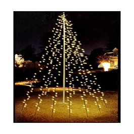 Rideau de lumière extérieur blanc chaud 120 LED, 2 m
