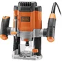 Black+Decker KW1200EKA Défonceuse filaire 1200W avec coffret et 6 fraises