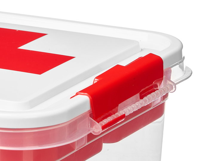 KIPIT Boîte de rangement compartimentée médecine 5L