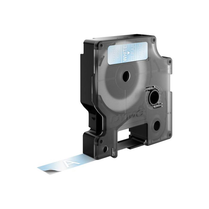 Dymo S0720600 - Ruban étiqueteur transparent blanc 45020 pour étiqueteuses Dymo
