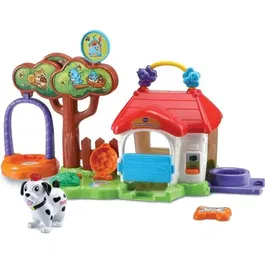 VTech Cabane à Surprises Tut Tut Animo avec Zinzin le Chien Coquin - Jeu d'éveil parlant et lumineux pour Enfant de 1 à 5 Ans