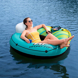 Bestway 43398 Rueda Hinchable con Asas y Nevera Hidra-Force 169x137 cm Playa y Piscina