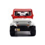 Jeep Jurassic Park Wrangler - Véhicule tout-terrain miniature 1:24 - 19 cm - Langue Espagnol/Portugais - Métal