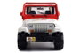 Jeep Jurassic Park Wrangler - Véhicule tout-terrain miniature 1:24 - 19 cm - Langue Espagnol/Portugais - Métal