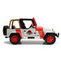 Jeep Jurassic Park Wrangler - Véhicule tout-terrain miniature 1:24 - 19 cm - Langue Espagnol/Portugais - Métal