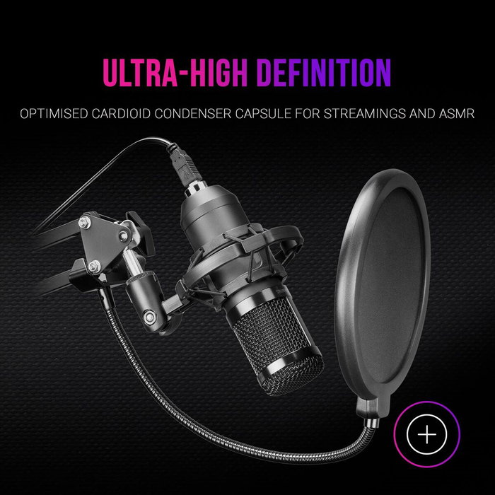 Microphone de Bureau Mars Gaming MMICPRO Noir Microphone de Bureau Mars Gaming MMICPRO Noir