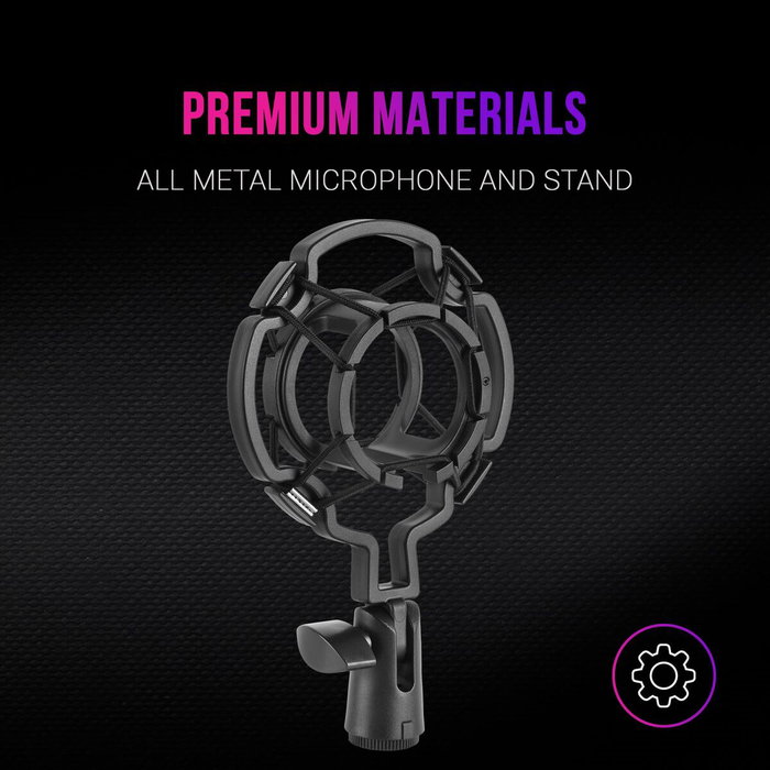 Microphone de Bureau Mars Gaming MMICPRO Noir Microphone de Bureau Mars Gaming MMICPRO Noir