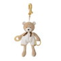 Creaciones Llopis Oso Beig Activity Sonajero 30 cm - Ours beige hochet d'activité 30 cm en polyester - À partir de 3 ans