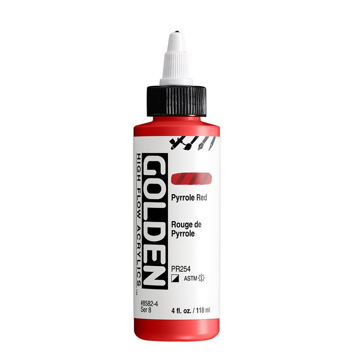 Golden High Flow Colores Acrílicos Rouge Pyrrole 118 ml Golden High Flow Colores Acrílicos Rouge Pyrrole 118 ml