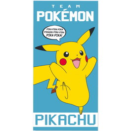 NINTENDO Serviette de bain Pokémon en Coton 100% - Taille 140x70 cm - 320 g/m²