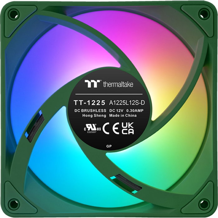 Thermaltake CT120 EX ARGB Sync Racing Green Pack de 3 ventilateurs de refroidissement
