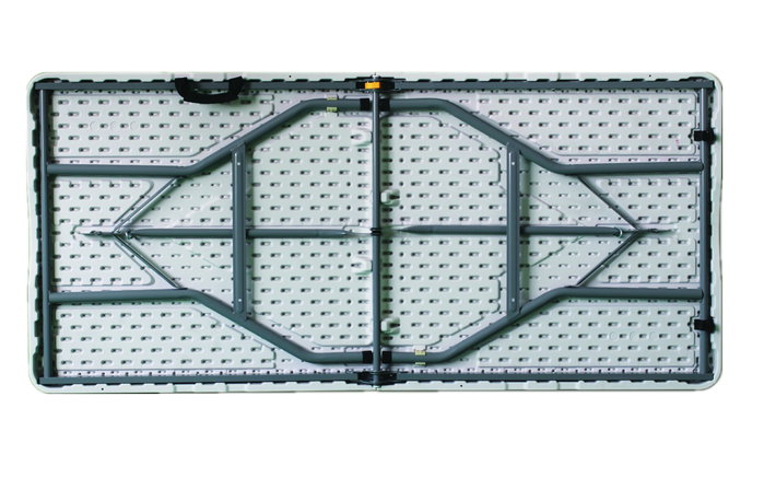 Marbueno 10529 Table Pliante Résine Blanc 180x70x74 cm - Jardin, Camping, Plage, Traiteur