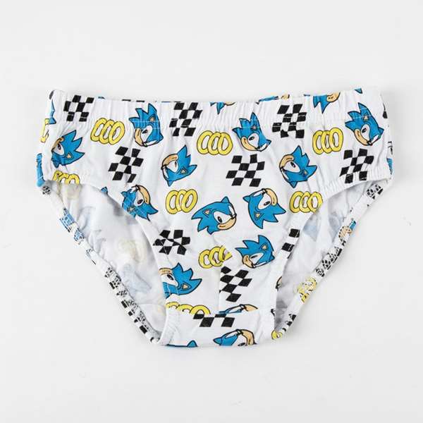 Cerdá Pack de 6 Slips Enfant Sonic T06/08 - Boxer Single Jersey - Taille 6-8 Ans - Modèles Assortis - Multicolore