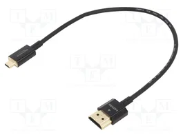 DELOCK Câble HDMI vers micro HDMI 0,25 m, noir