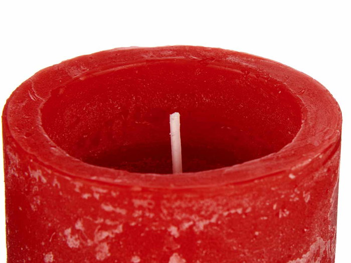 Ibergarden Bougie Taco Geranio rouge cire 7x8x7 cm (Set de 24)