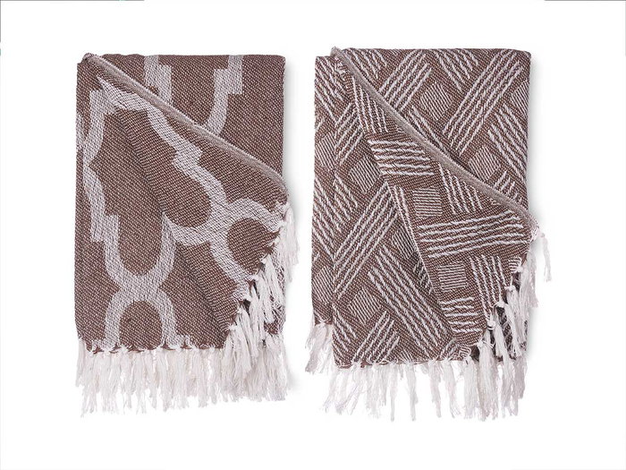 GIFTDECOR Multiuso Jacquard Marron 180 x 220 cm